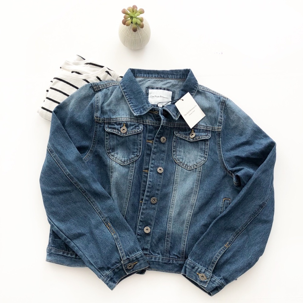 Denim long sleeve women’s casual jacket